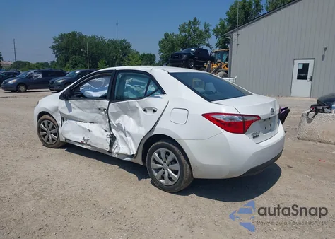 2016 Toyota Corolla Le z USA, uszkodzony, nr VIN 2T1BURHE0GC486214
